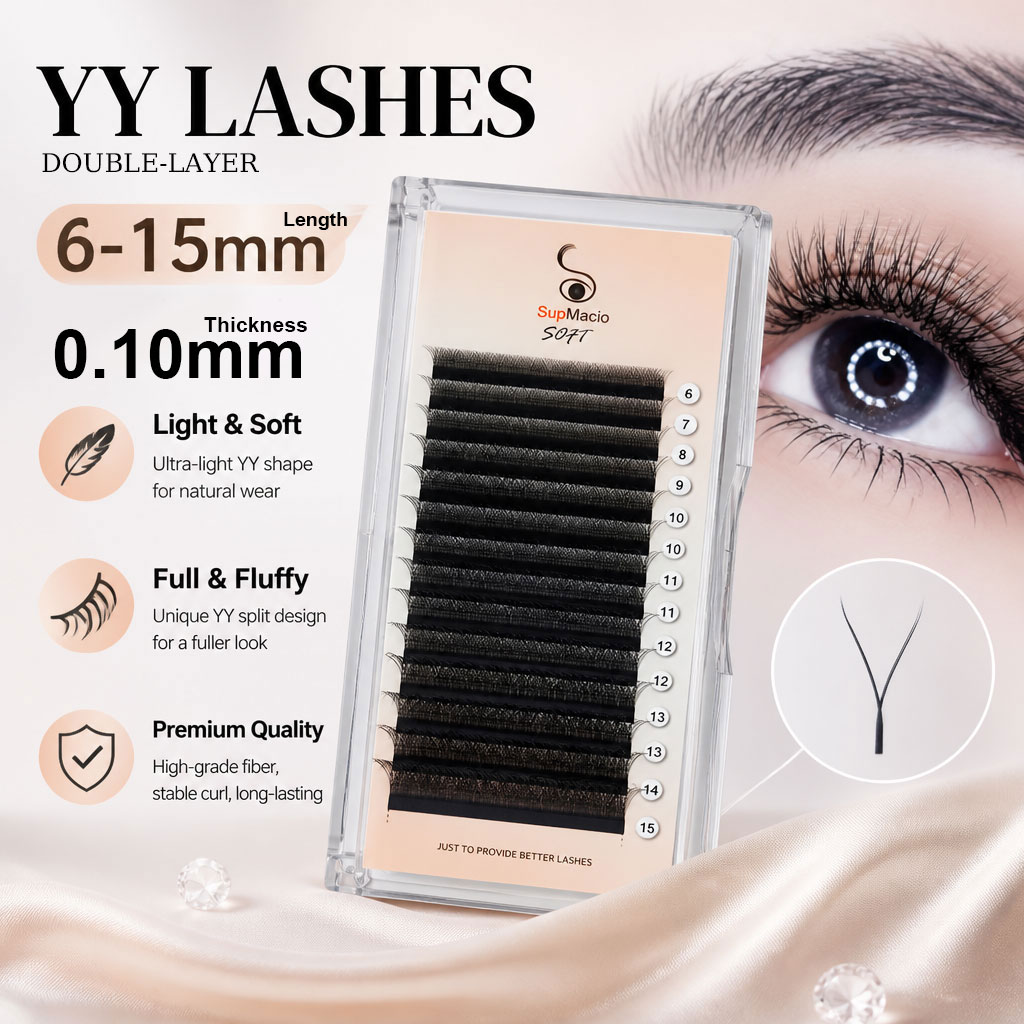 Supmacio 0.10 mm YY Lash Y Sha - đánh giá và giá Eyelash Extension For Asian Eyes